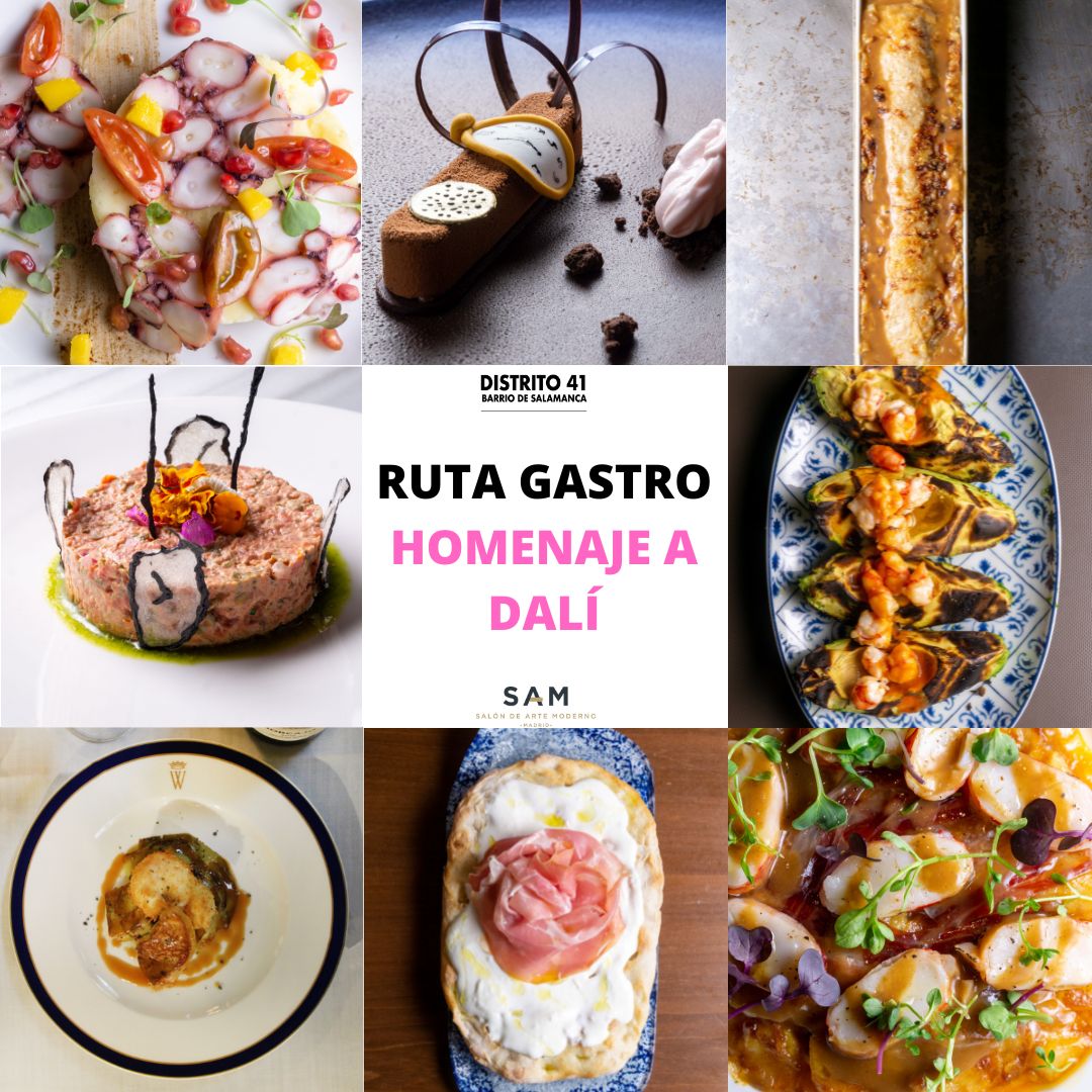 SamModerno's tweet photo. Varios restaurantes de #Distrito41 han creado platos en homenaje a #Dalí que ofrecerán en sus cartas durante la celebración de #SAM2023, del 22 al 26 de febrero ¡No te lo pierdas y saborea un Plan de #arte!
#planesmadrid #cultura #gastronomía https://t.co/F36Iypc2rU