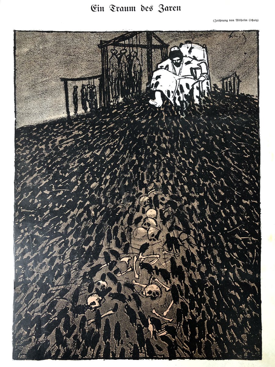 « Un rêve du Tsar », Simplicissimus, septembre 1906, Wilhelm Schulz 
