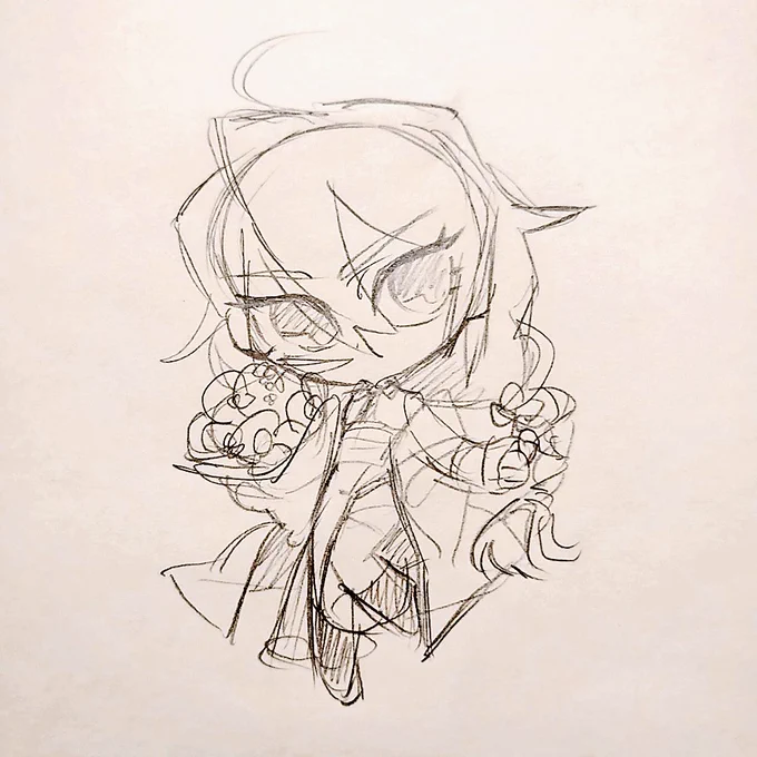 アナログのお絵描き久々すぎるね… 