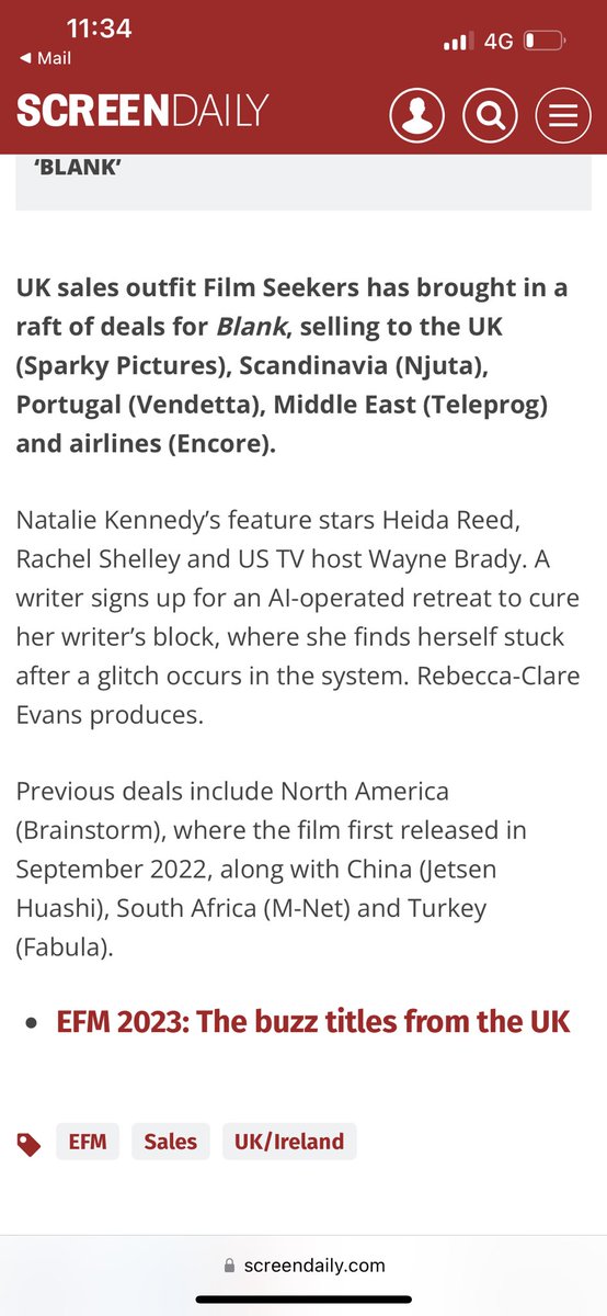78bex's tweet photo. So excited to announce our film #Blank has sold to multiple territories soon to be released in the UK @Nat_filmmaker @RachelShelley @WayneBrady #heidareed @film_seekers @templeheartfilm @4WritersOnly @templeheartfilm @film_seekers #anniecusselle @clairefox72 @bhaskerpatel #ukfilm https://t.co/x7nv9yPN0d
