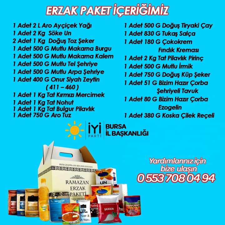 Deprem bölgesinde afetten etkilenip, çadırlarda veya sığınabildikleri barınaklarda yaşamını idame eden vatandaşlarımızın derdine bir nebze derman olabilmek için “ERZAKSIZ ÇADIR KALMASIN” sloganı ile bir erzak kampanyası başlattık.