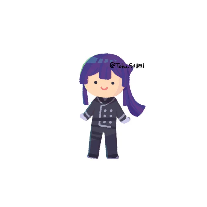 課題の息抜きに描いた長尾#長尾百景 