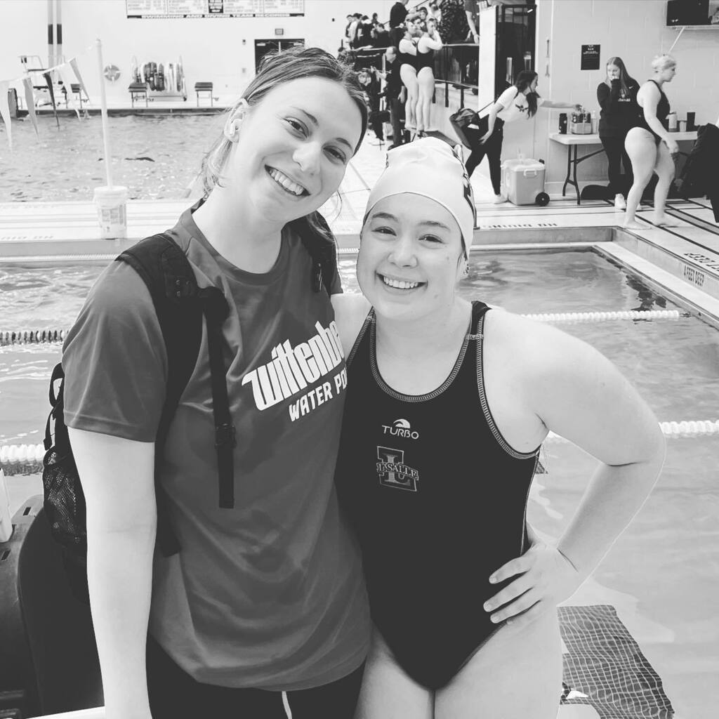 Love that <a href="/_whitneywood/">Whitney Wood</a> and <a href="/evelyn/">Evelyn</a>.heil can find each other still on the water polo pool deck!  So proud of you both!  Good luck this season playing NCAA polo!! instagr.am/p/Coz8BJZrYd9/