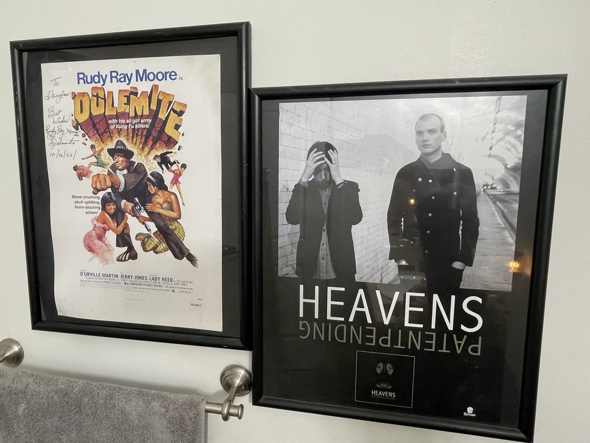 douglasisadope's tweet image. what you see when you shit in my bathroom. #Dolemite, #MattSkiba and #JosiahSteinbrick. 🤘🏻