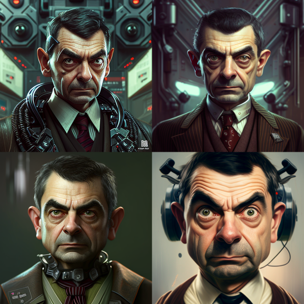 Day 40 of Generative Art:

Johnny English trying out new Gizmos from MI6!

#generativeart #AIArtwork #midjourneyAi #midjourneyart #midjourneyV4 #AIArtCommuity #RowanAtkinson #JohnnyEnglish