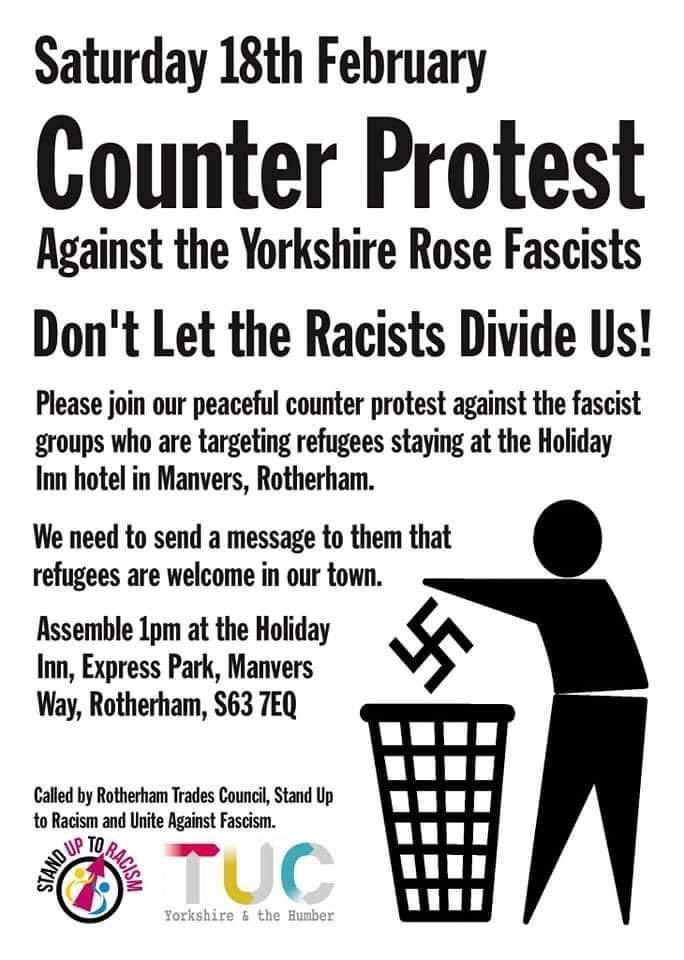 jane1823's tweet image. Busy down at the holiday inn at manvers today. #protest #asylumseekers #manvers #holidayinn