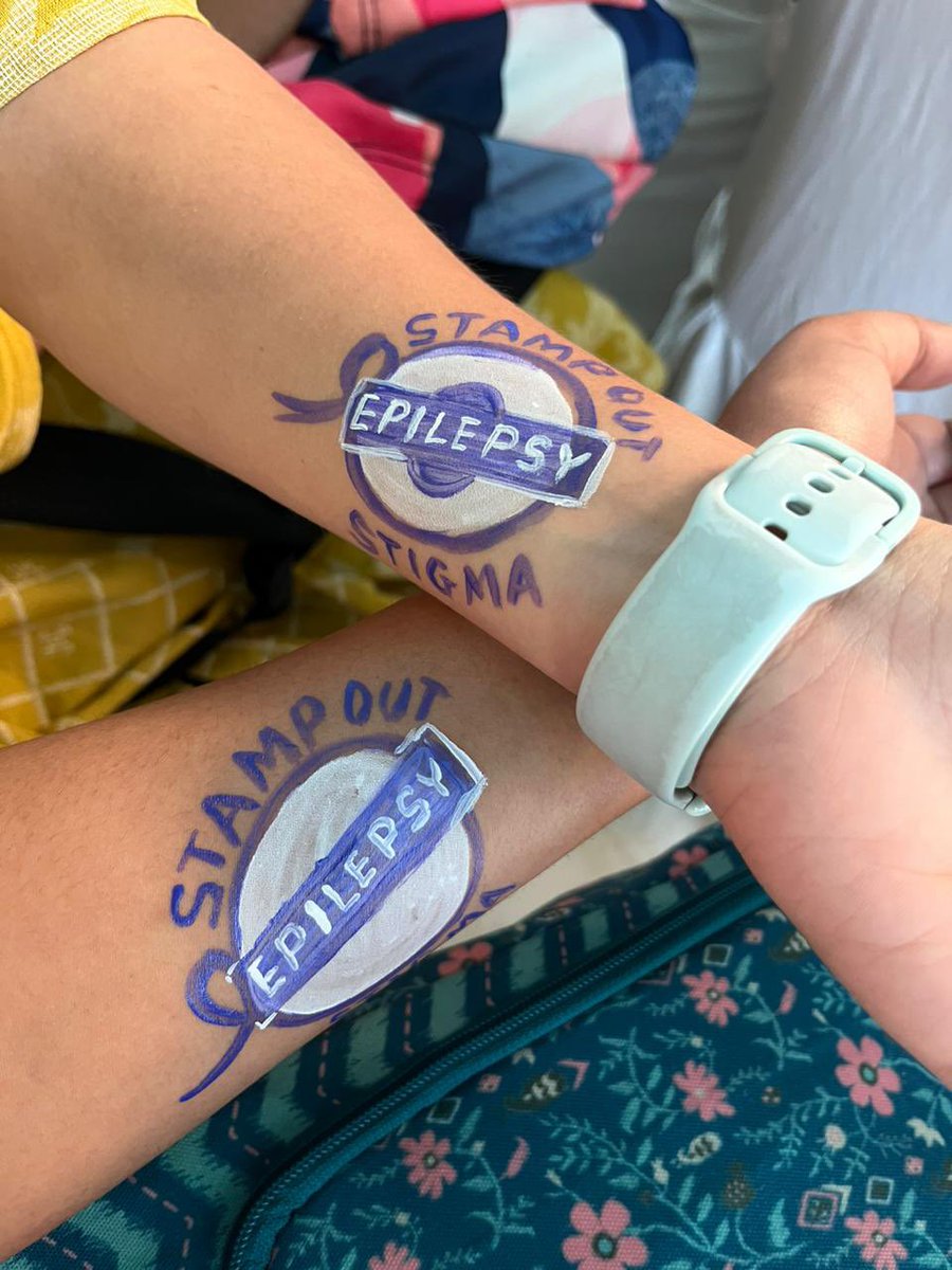 Just loved the tattoos our neuro fellows got done! 😄  #stampoutepilepsystigma, image size:900x1200