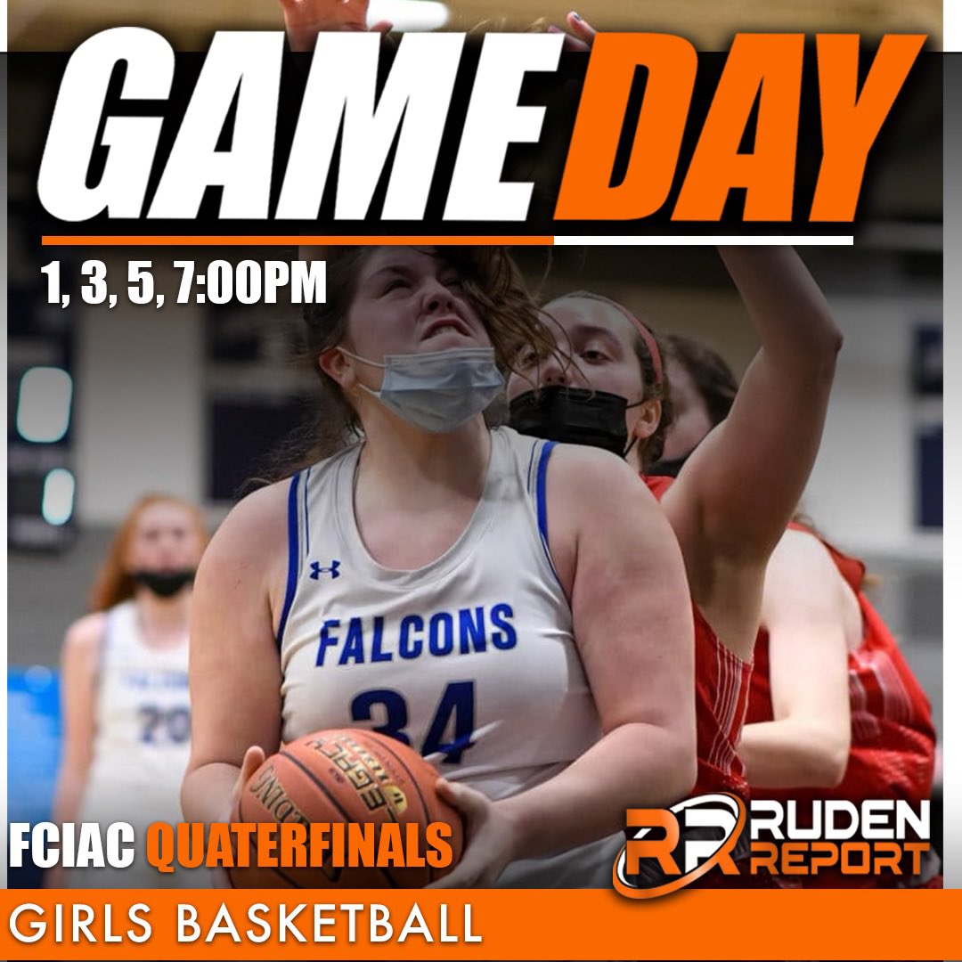 Game Day: The FCIAC girls basketball tournament begins today at Staples with quarterfinal games:

No. 3 Warde vs. No. 6 New Canaan, 1 p.m.

No. 2 St. Joseph vs. No. 7 Danbury, 3 p.m.

No. 4 Ridgefield vs. No. 5 Trumbull, 5 p.m.

No. 1 Ludlowe vs. No. 8 Greenwich, 7 p.m.
#ctgb