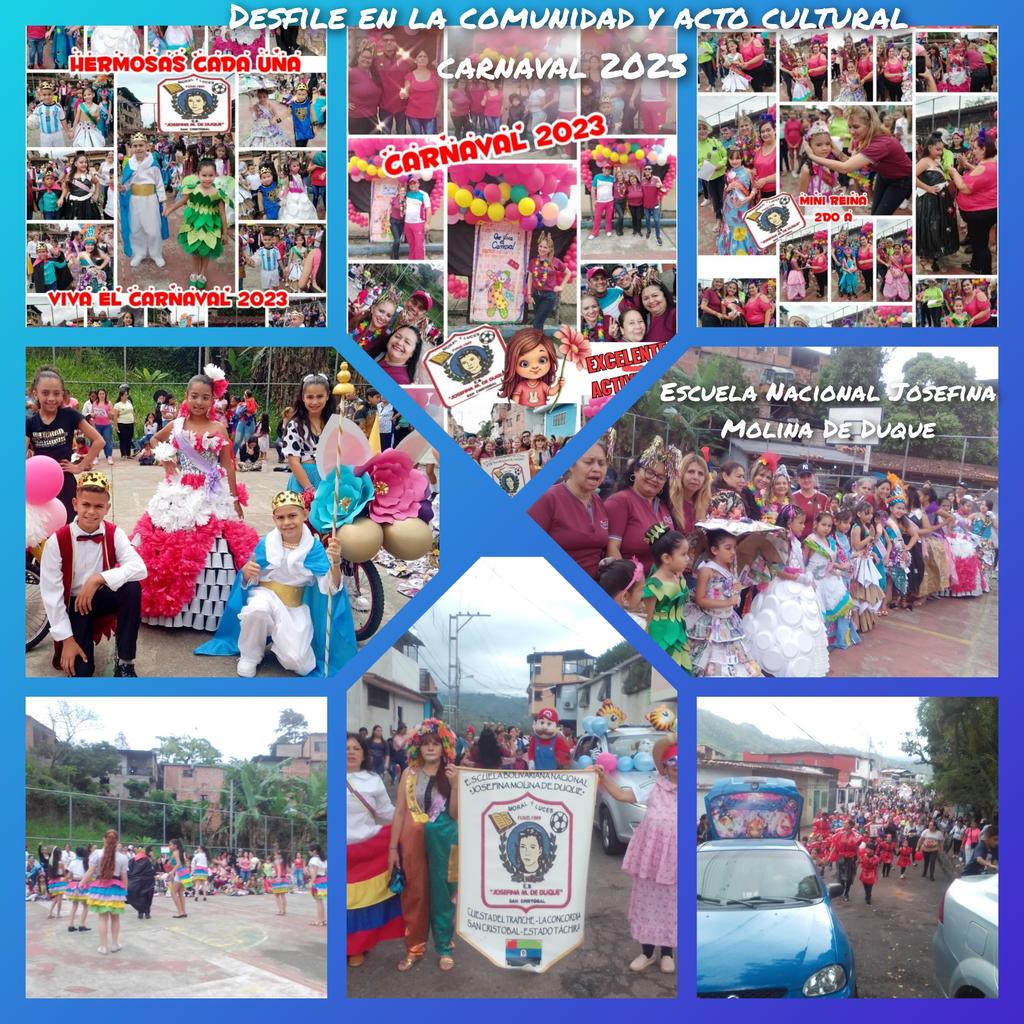 Desfile Pedagógico de carnaval 2023 E.N JOSEFINA MOLINA DE DUQUE. Alegría, Motivación y más ..