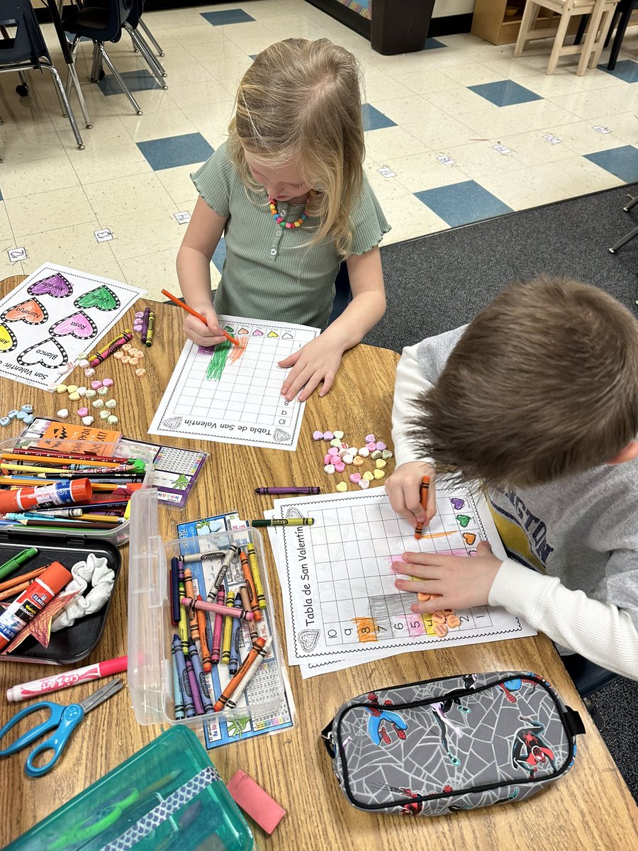 Miss_antoru's tweet photo. Wrapping up Valentine’s week  with some math and sweet hearts♥️💕.  Great way to ended 🫶🏻🫶🏻. @ParticipateLrng @KensingtonESNC https://t.co/JMawFKtvgO