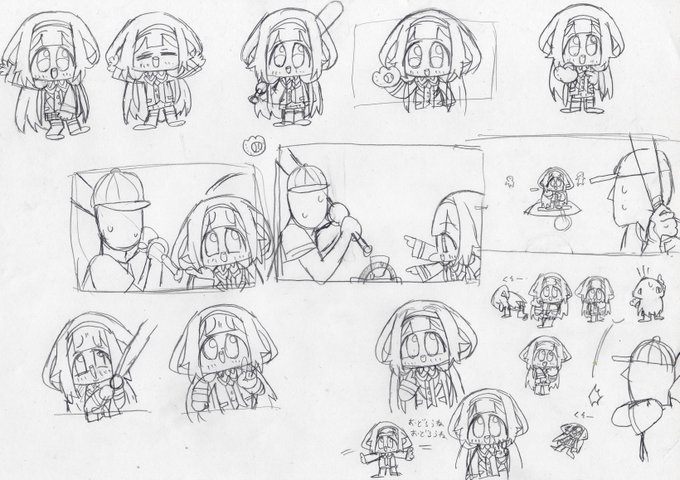 なんとなくアナログで描いたものをスキャンして作った動画もあって、今見てみるとそっちの方が動きが出ていたり、完全デジタルの動画とは多少違いがありますね!(アナログの方が得意なのもある) 