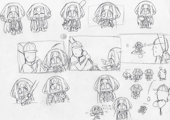 なんとなくアナログで描いたものをスキャンして作った動画もあって、今見てみるとそっちの方が動きが出ていたり、完全デジタルの動画とは多少違いがありますね!(アナログの方が得意なのもある) 