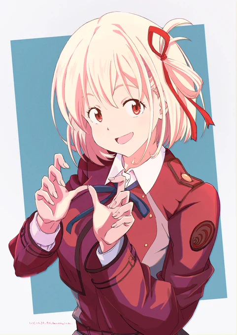 遅くなりましたが、リコリコ続編おめでとうございます絵!#リコリコ 