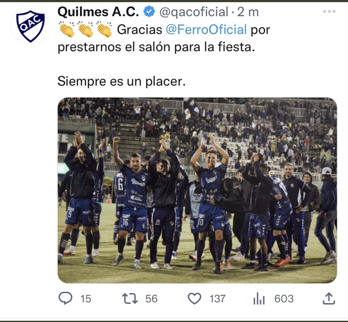 Quilmes es Grande tweet media