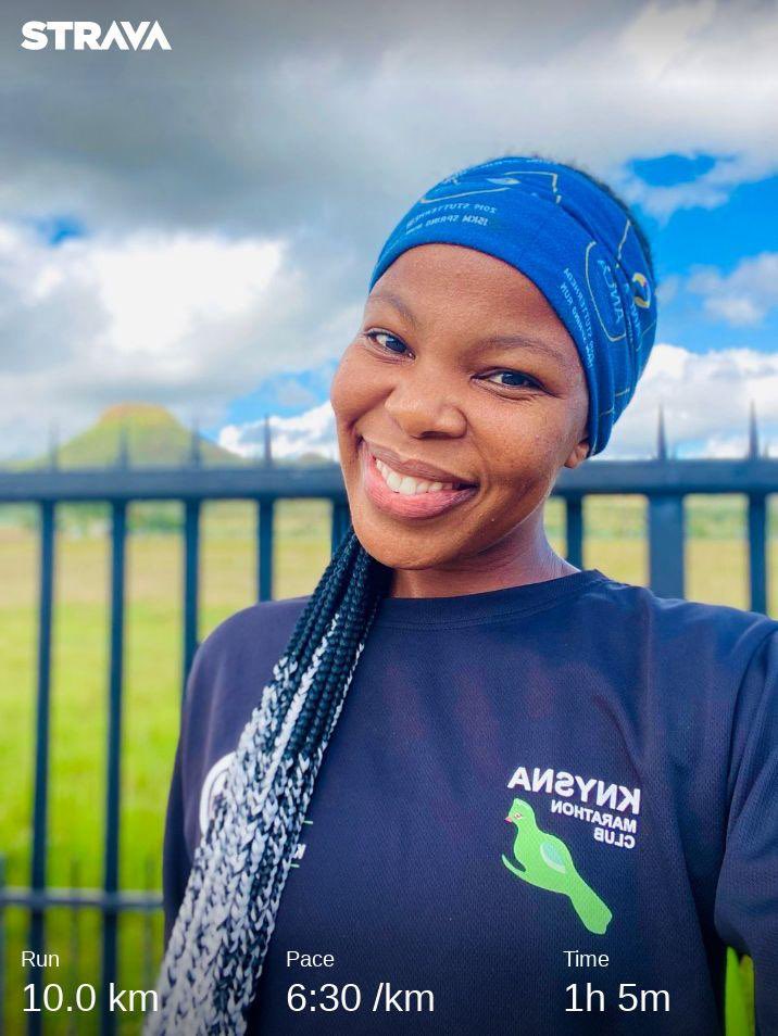 Lethuntwendala's tweet image. There was no motivation at all today, but 10 km is better than nothing, Right? 

#IPaintedMyRun #OwnPace #FetchYourBody2023 #SweatLife #RunBabyRun #MentalHealthMatters #RunHappy #Run #RoadToTwoOceansMarathon #RunningIsLife #RunningGirl #RoadToBuffsMarathon #EasyPace #EasyDoesIt