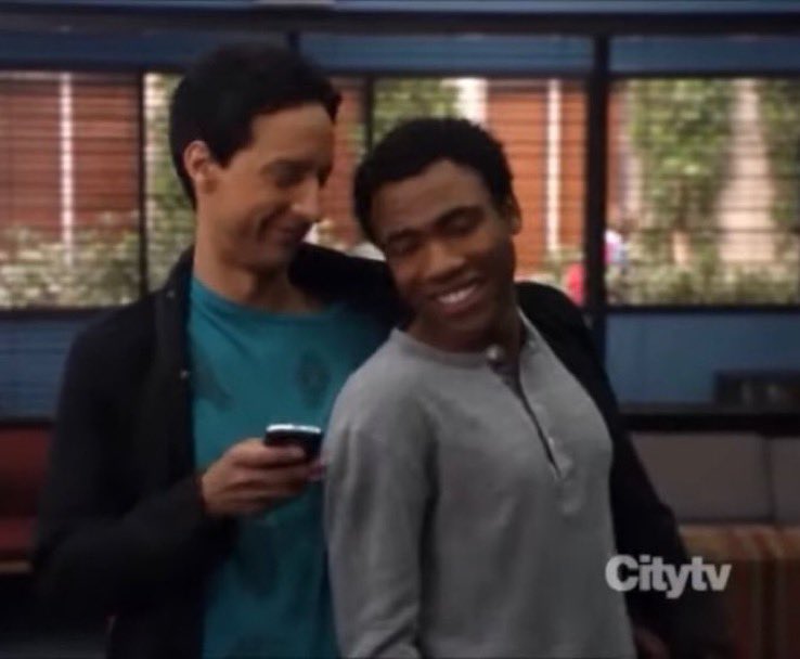 the mlms of the day are abed nadir and troy barnes from community!! (implied)