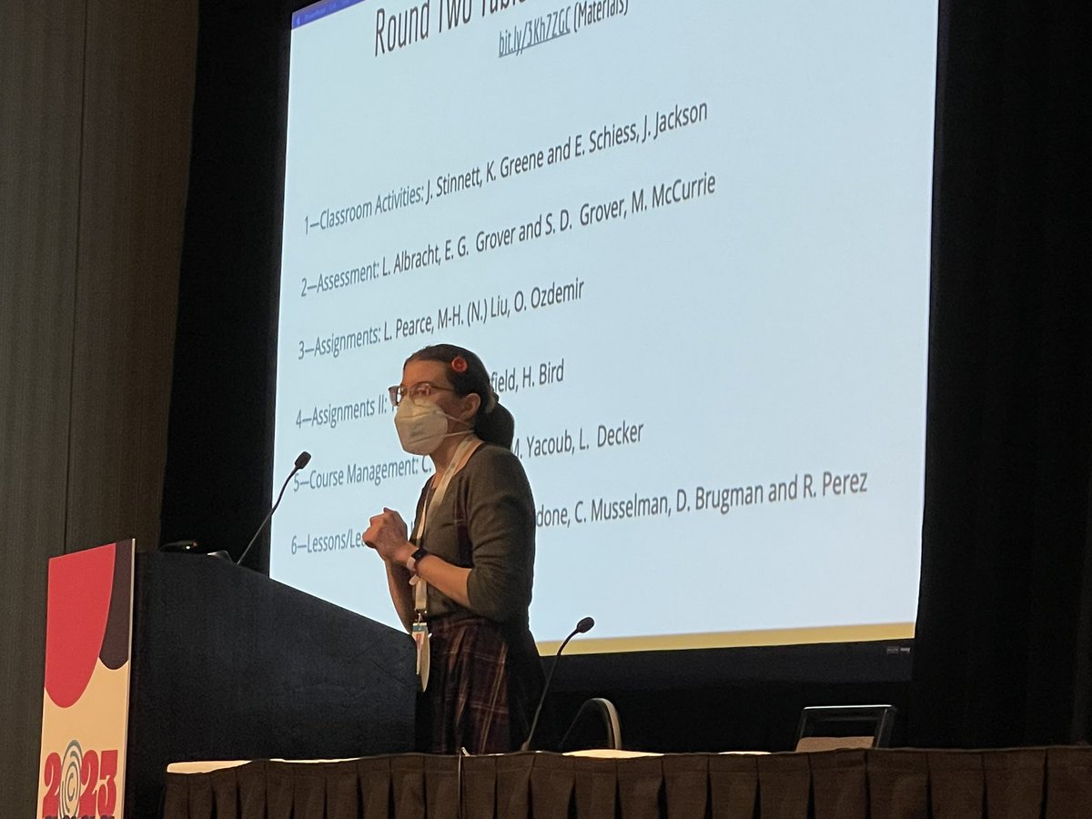 futureDrKTG's tweet image. I was so thrilled to present with @ProfSchiess, who gave our takeaways from table presentations at Teacher2Teacher workshop at @NCTE_CCCC