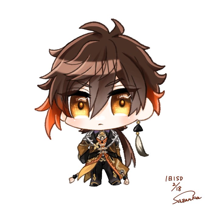 #原神 #鍾離 鍾離せんせー#1日1SD描く 