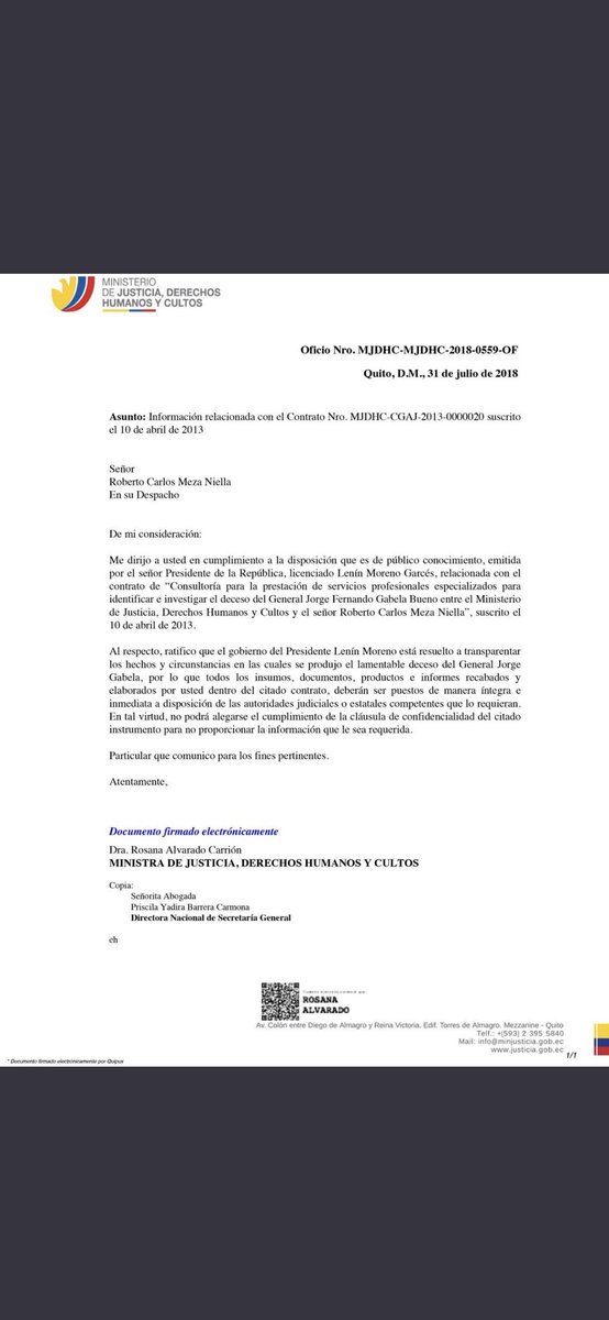 A_Gagliardo_L's tweet image. En verdad que sentencia de CC sobre caso Gabela en la práctica no conseguirá nada. El famoso perito argentino Meza es un farsante que a pesar que se le quitó la confidencialidad a su tercer informe desaparecido, nunca dijo cuáles eran sus conclusiones y hasta aspira que le paguen