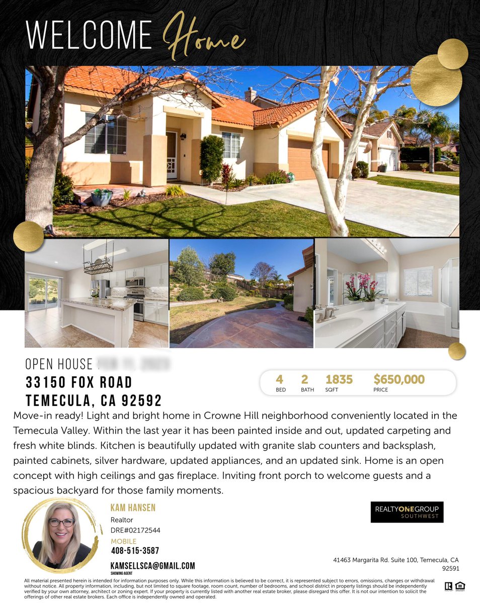KamSellsCA's tweet photo. 📍Open House Today &amp; Tomorrow🏡 ⏰12-3
Come buy and see this beauty in Crowne Hill 👑⛰4br🛏 2ba🛁1835◾️👣 https://t.co/y6zrbUQpLM