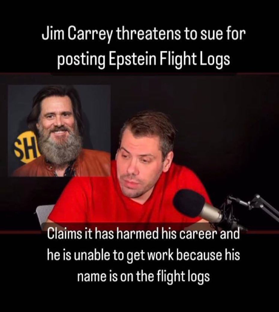 Maybe don’t do weird things, and it won’t come back to but you in the ass.. #JimCarrey #EpsteinIsland #EpsteinBlackBook #pedoisland #Epsteinslist