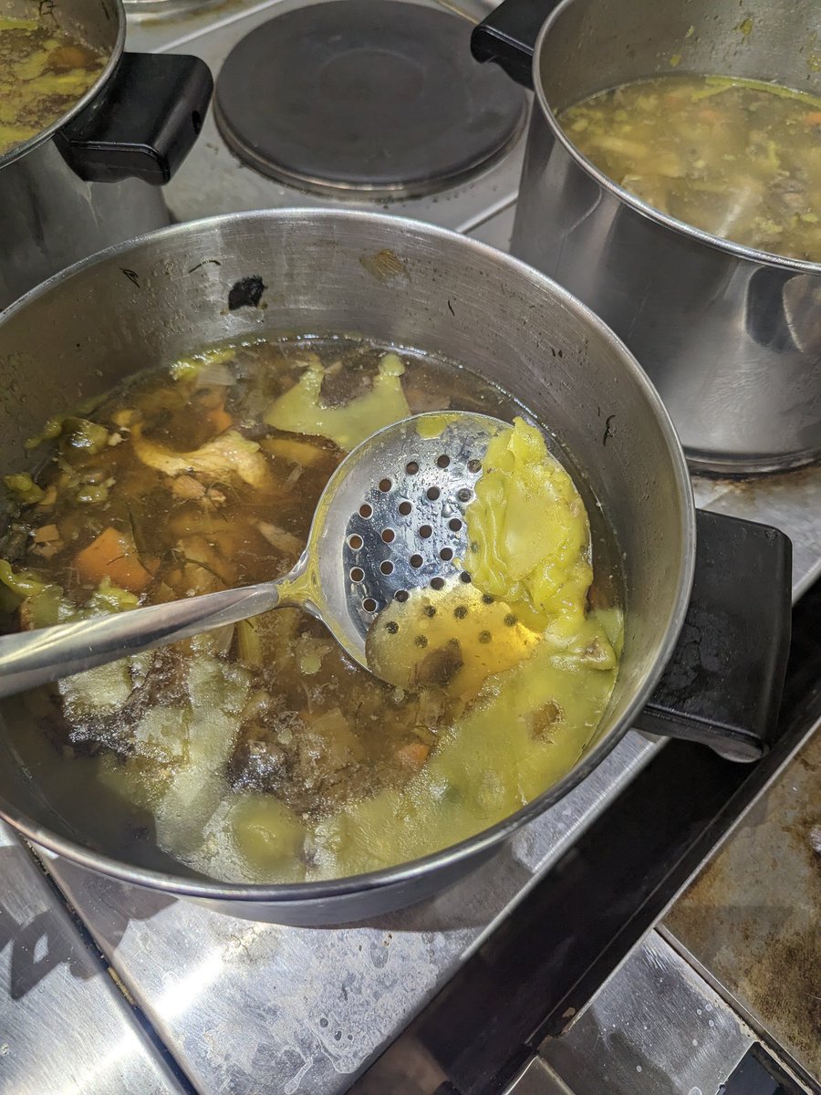 Stocks &amp; Soup: the crew practiced how to make a fresh stock. They learned how controlling the ingredients can produce a higher quality product. It's a bit of a process but worth it in the end...their soups were amazing! <a href="/LHSEAGLESVA/">Liberty High School</a>
