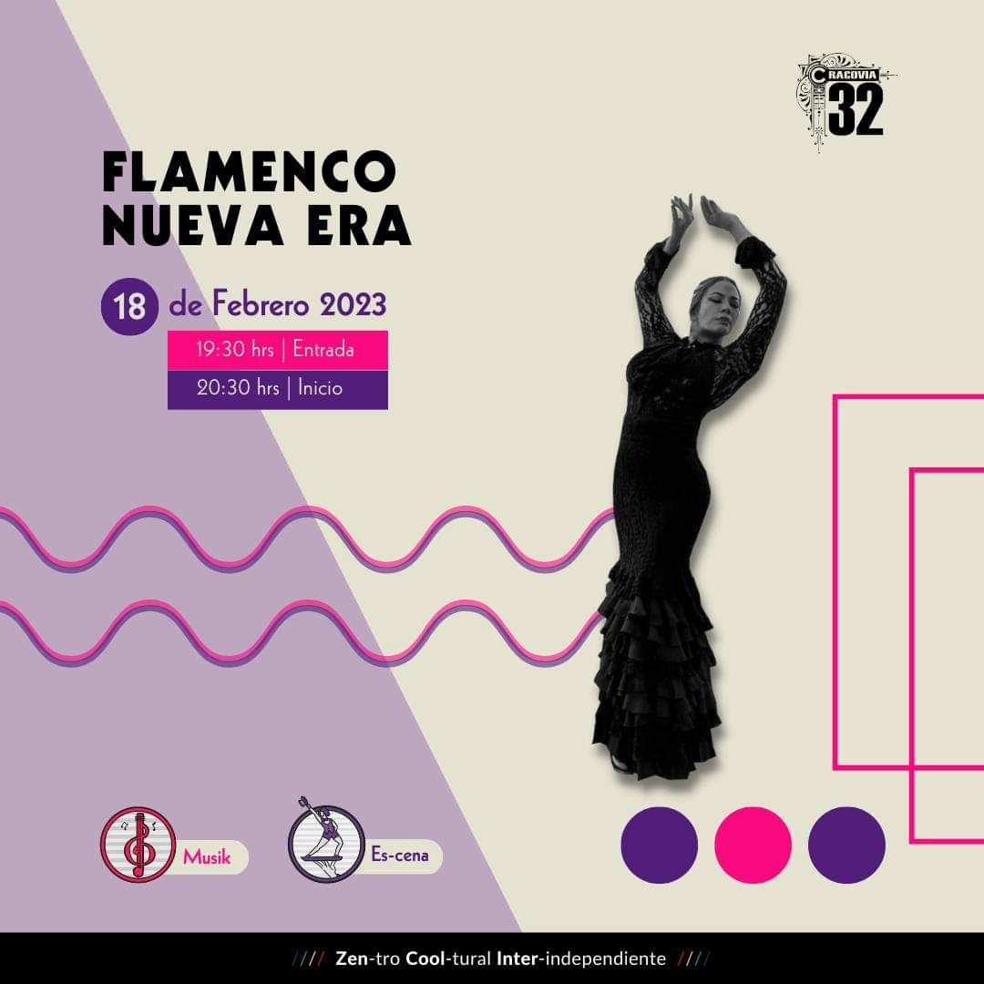 Hoy sábado 18 de febrero estaremos en Cracovia 32 ,San Ángel, Cdmx.  

Flamenco.  Adquiere tus entradas en taquilla.  $250 pesos 
Baile: Adelita Ibarra y Luz Aída Lozano 
Cante: Gerardo Matamoros 
Percusión : Rodrigo Leòn 
Violín: Mauricio Cante
#CDMX #cultura #danza #sanangel