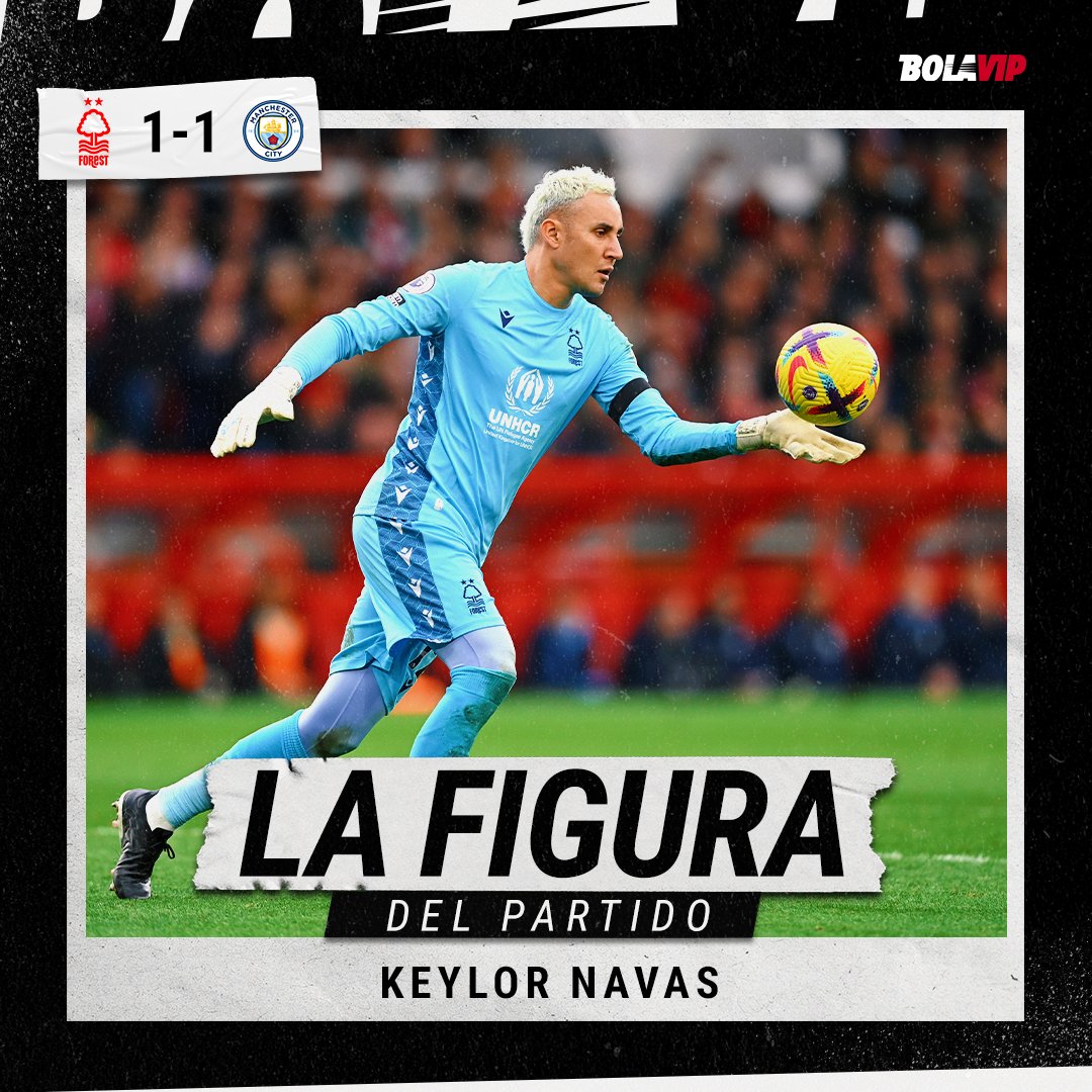 🇨🇷 Si Nottingham Forest le empató al Manchester City, fue por Keylor Navas. El costarricense protagonizó 5 atajadas y fue el mejor de su equipo.

En la mejor liga del mundo, sigue demostrando de qué está hecho. Mientras que PSG, que lo dejó ir, lo padece...🥱

Arquerazo. 🧤🔝