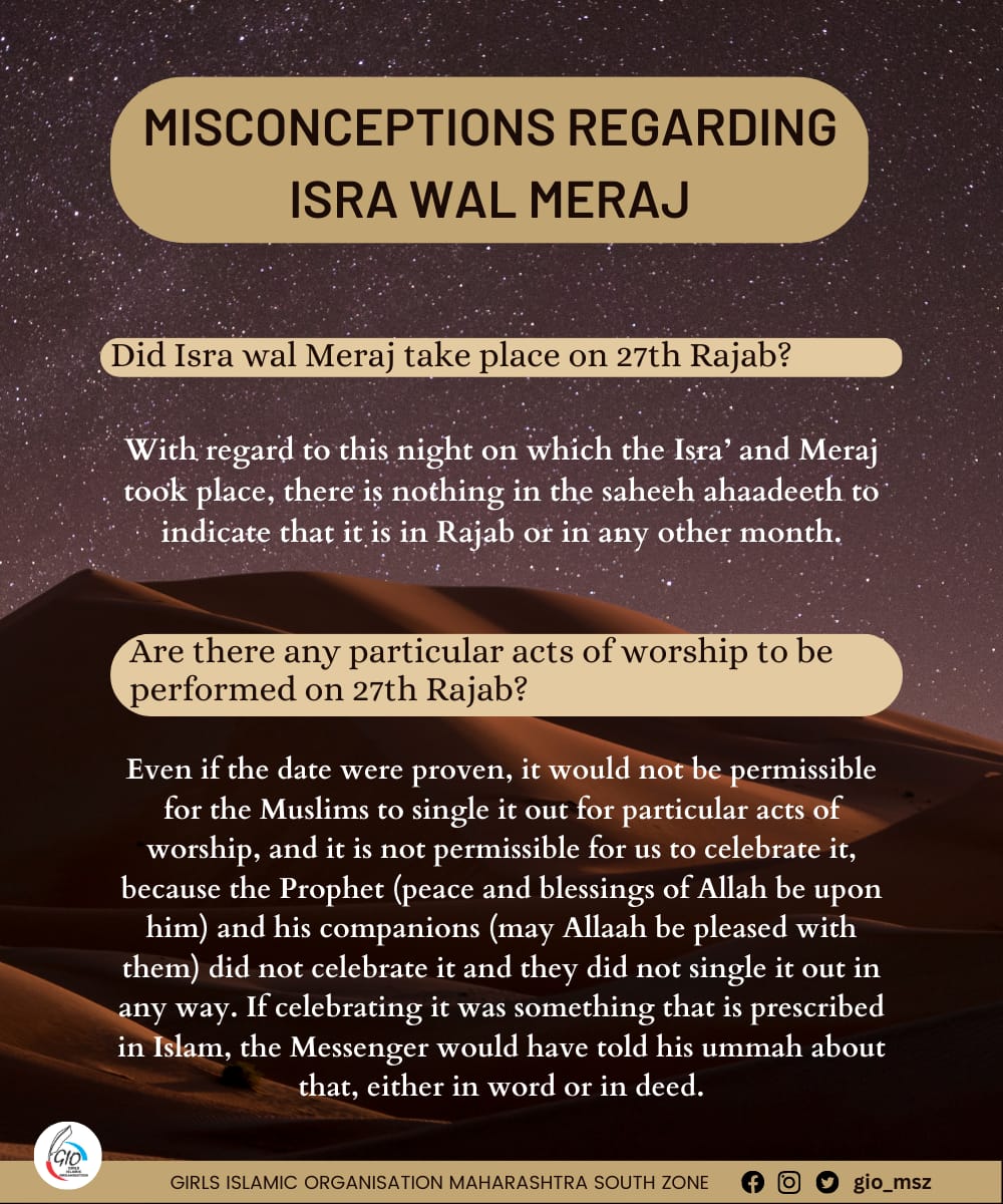 Giomsz1's tweet photo. Misconceptions regarding Isra wal Meraj
#Meraj #IsraWalMeraj #IslamForAll #MuhammadMercyForMankind #MuhammadForAll #KnowIslam https://t.co/xSTKgwWYIV