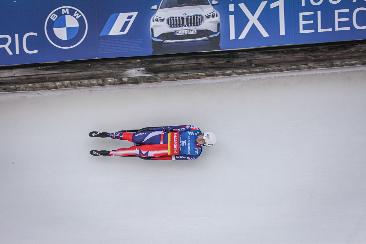 USA_Luge's tweet photo. Sun, warmth.. St. Moritz! Chevonne Forgan/Sophie Kirkby 5th, Zack DiGregorio/Sean Hollander 7th &amp; @TuckerWest1  14th. Story: https://t.co/KtguL7lRPa 📸FIL/Galinovskis @SaintGobainNA @DowSports @WhiteCastle @USVentureInc @KarbonSports https://t.co/FTiLyZgHKY