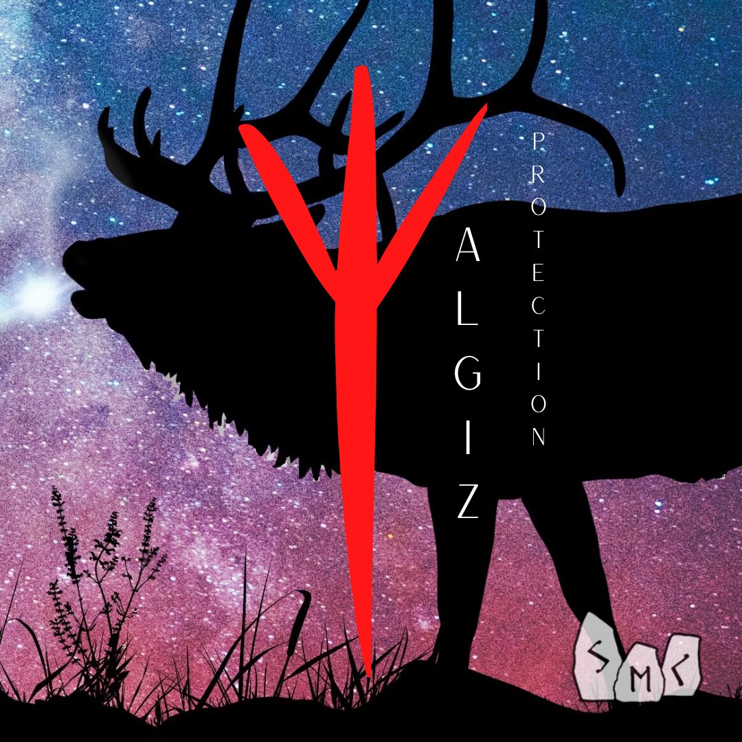 MagicSmk's tweet image. Algiz: the rune of protection, the rune of connection to one’s own power.
.
.
.
#runes #norsepagan #runemagic #magic #rune #algiz #odin #menshikovaschool #smk #elderfuthark #norse #norsemythology #magia