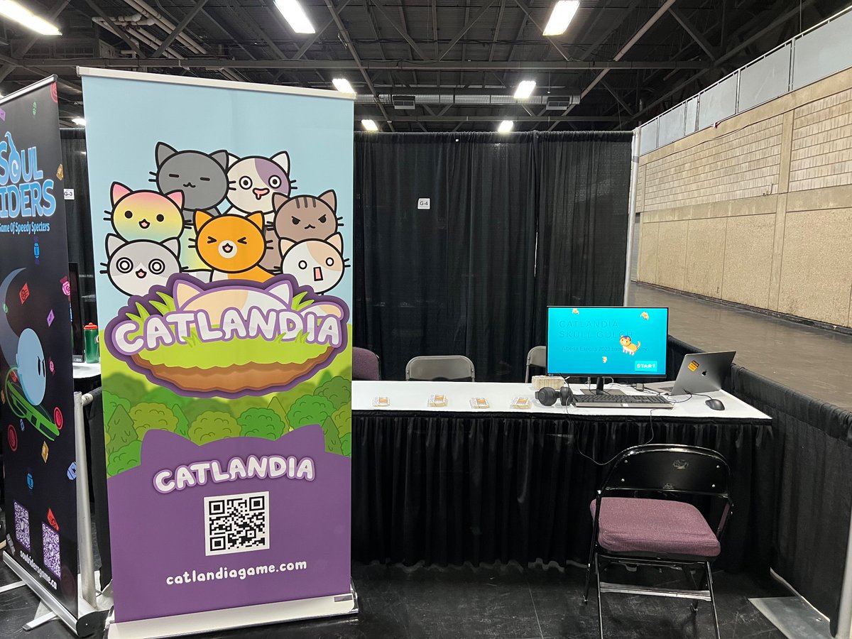 Here at <a href="/esportsalberta/">Alberta Esports Association (AESA)</a>'s esports expo with our work in progress!