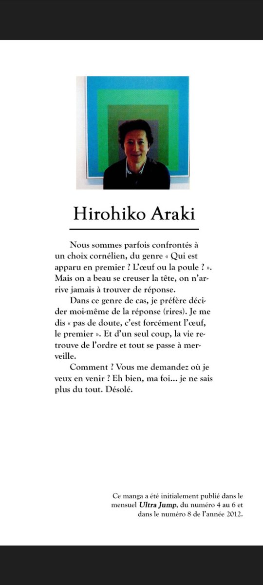 Les messages de mangaka comme ça me font penser à Anthony voilà je pense que c'est un foreshadowing