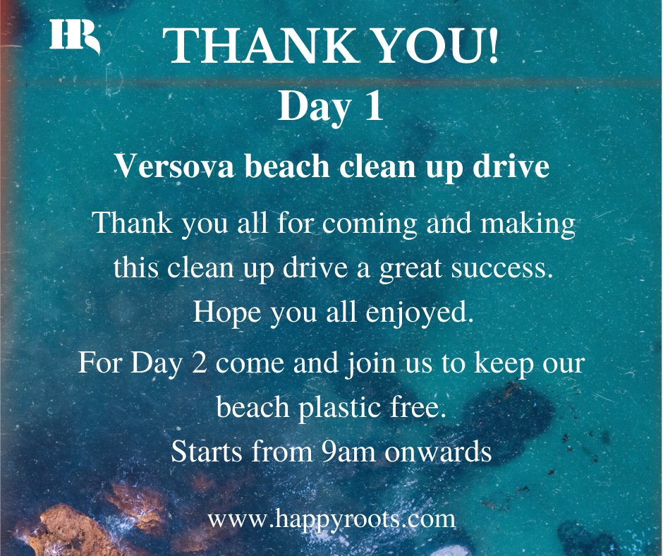 HappyRoots4's tweet photo. Day1- Success of versova beach clean-up drive. 
Thank you for making this a great success.
#plasticdetox campaign23

https://t.co/NHxEwwgL5d

#planters #plasticfree #saynotoplastic #pots #plants #planetoverplastic #plasticfreeworld #refuseplastic #cleanup #plasticdetox #campaign https://t.co/aF68Flinmq