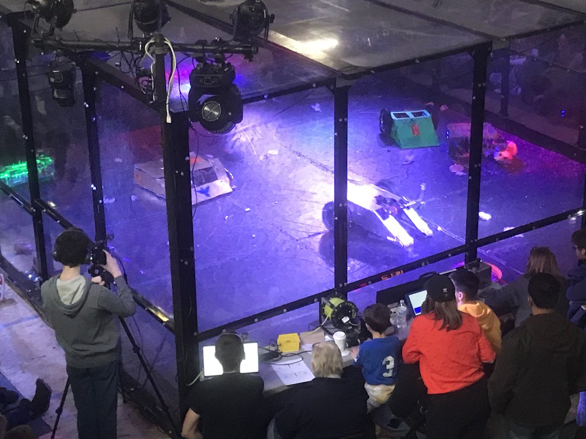 Dan Weidner (@weidnerdan) on Twitter photo First royal rumble in <a href="/District214/">District 214</a> Robot Rumble amongst bots knocked out the bracket - while it’s great to win, participating utter destruction is awesome! Students from these teams all have huge smiles on their faces! <a href="/Wheeling_Cats/">Wheeling High School</a> First royal rumble in <a href="/District214/">District 214</a> Robot Rumble amongst bots knocked out the bracket - while it’s great to win, participating utter destruction is awesome! Students from these teams all have huge smiles on their faces! <a href="/Wheeling_Cats/">Wheeling High School</a>
