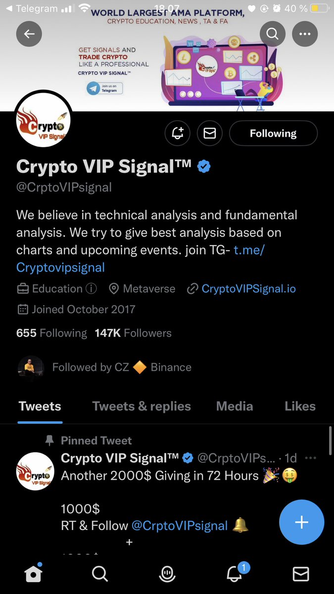 bJamim22's tweet photo. @CrptoVIPsignal https://t.co/3Px0enlR2N