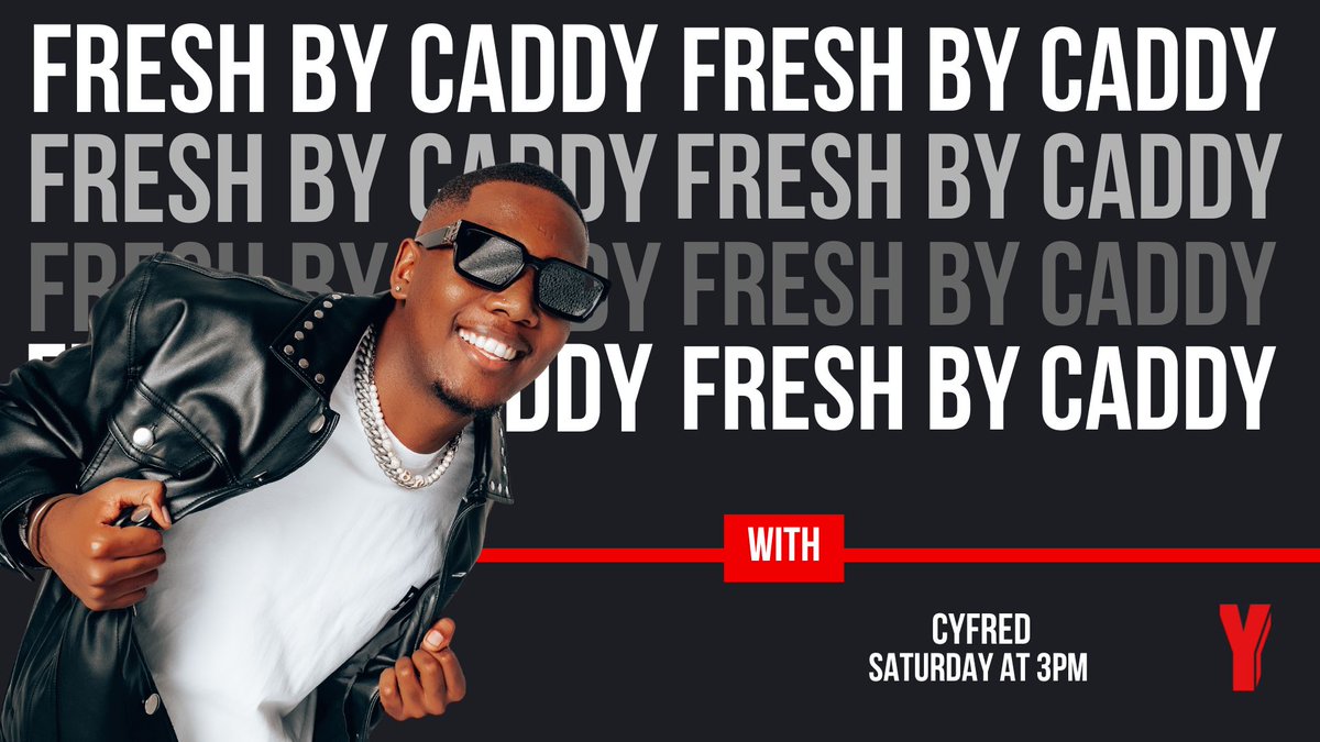Yfm's tweet photo. Coming up on #FreshByCaddy, we are hanging out with South African musician, @cyfred_16.
He takes us through his drip journey on #DripOclock
Let’s go!💃🚀 https://t.co/qRB5uwp1uU
