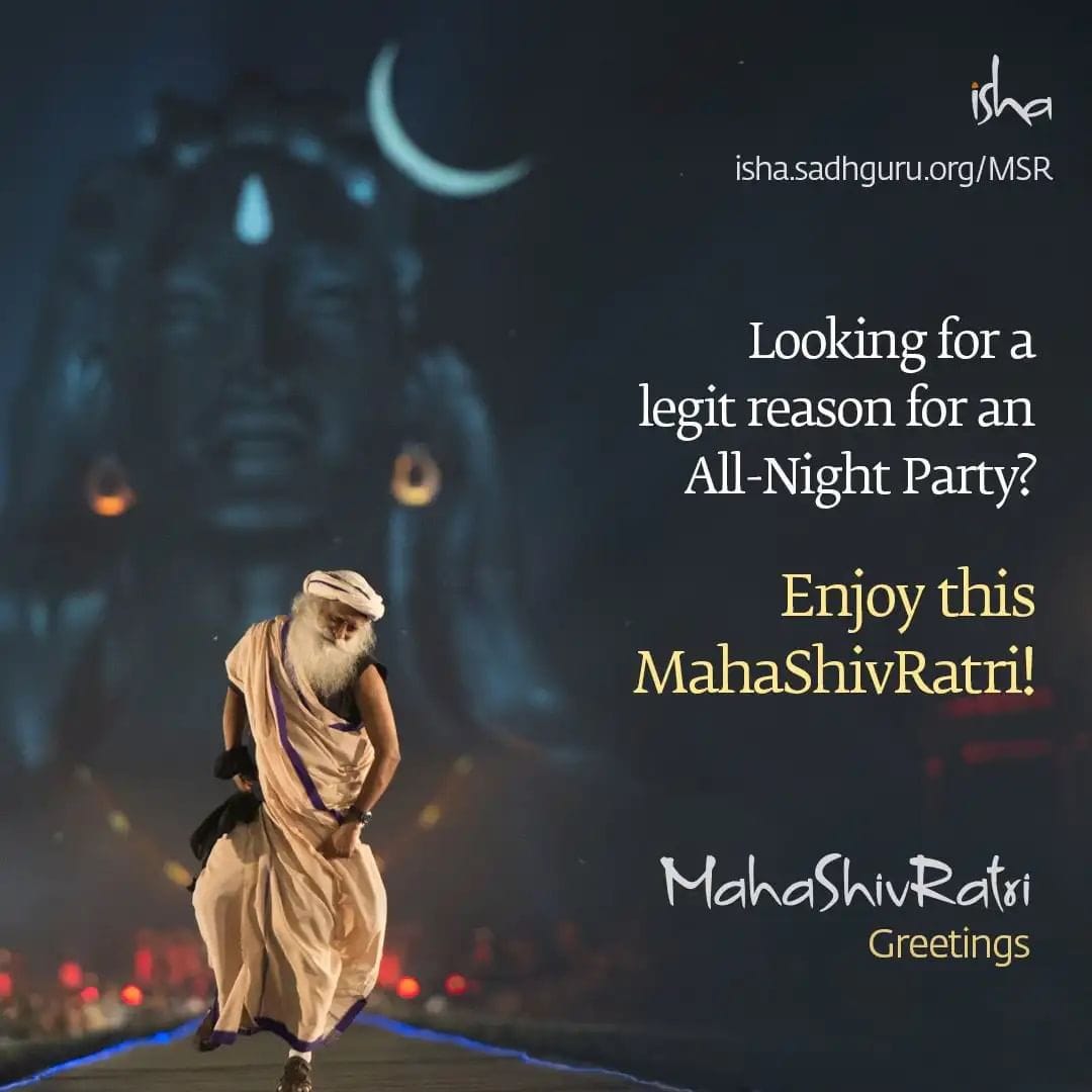 ls_tweeting's tweet image. Can’t wait to see Sadhguru on the Mahashivratri stage with the awesome Adiyogi in the background! #ShivaShivaAllNight sadhguru.co/msr