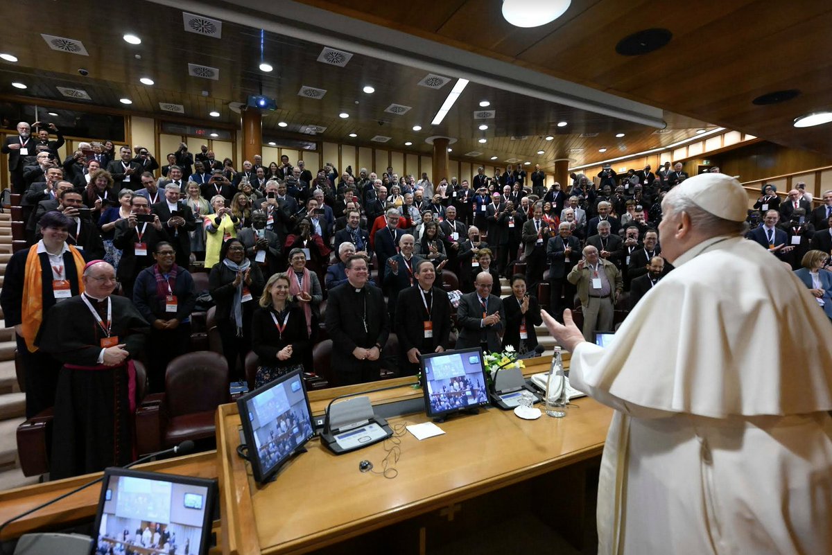 Cindy_Wooden's tweet photo. #PopeFrancis: "The lay faithful are not "guests" in the church, they are at home, so they are called to take care of their home. The laity, and especially women, need to be more valued in their human and spiritual skills and gifts for the life of parishes and dioceses." https://t.co/TJdYTxstEq