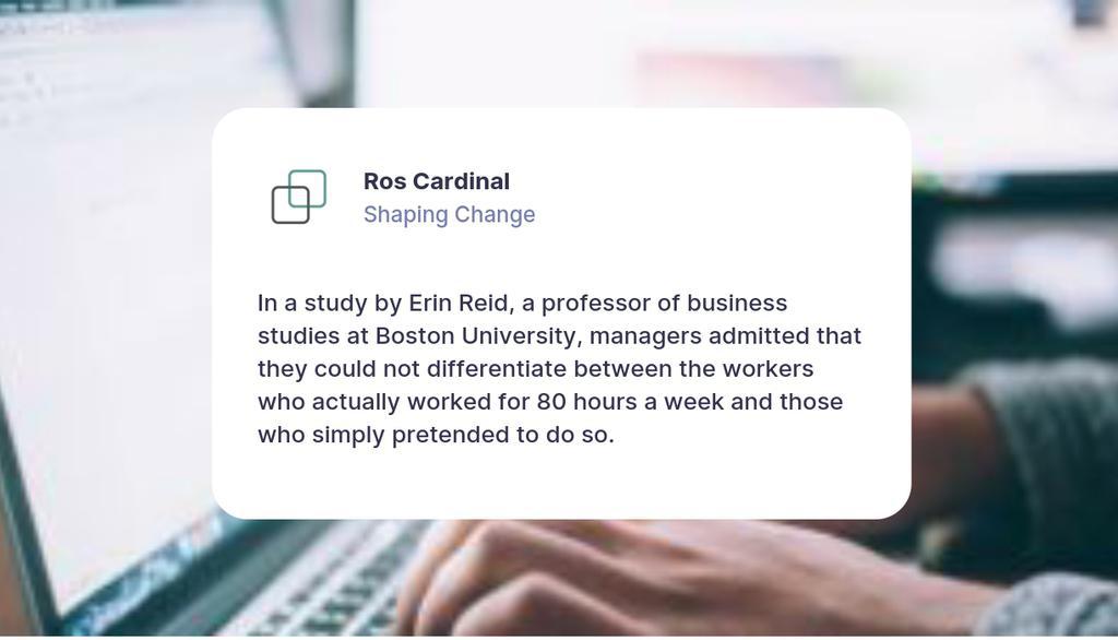 CardinalRos's tweet image. Remote workers are putting in longer hours – here’s why that’s not a good thing
▸ lttr.ai/8UzM

#WorkLifeBalance #RemoteWorkingChallenges #BurnoutPrevention #WorkLongerHours #RemoteWorkers