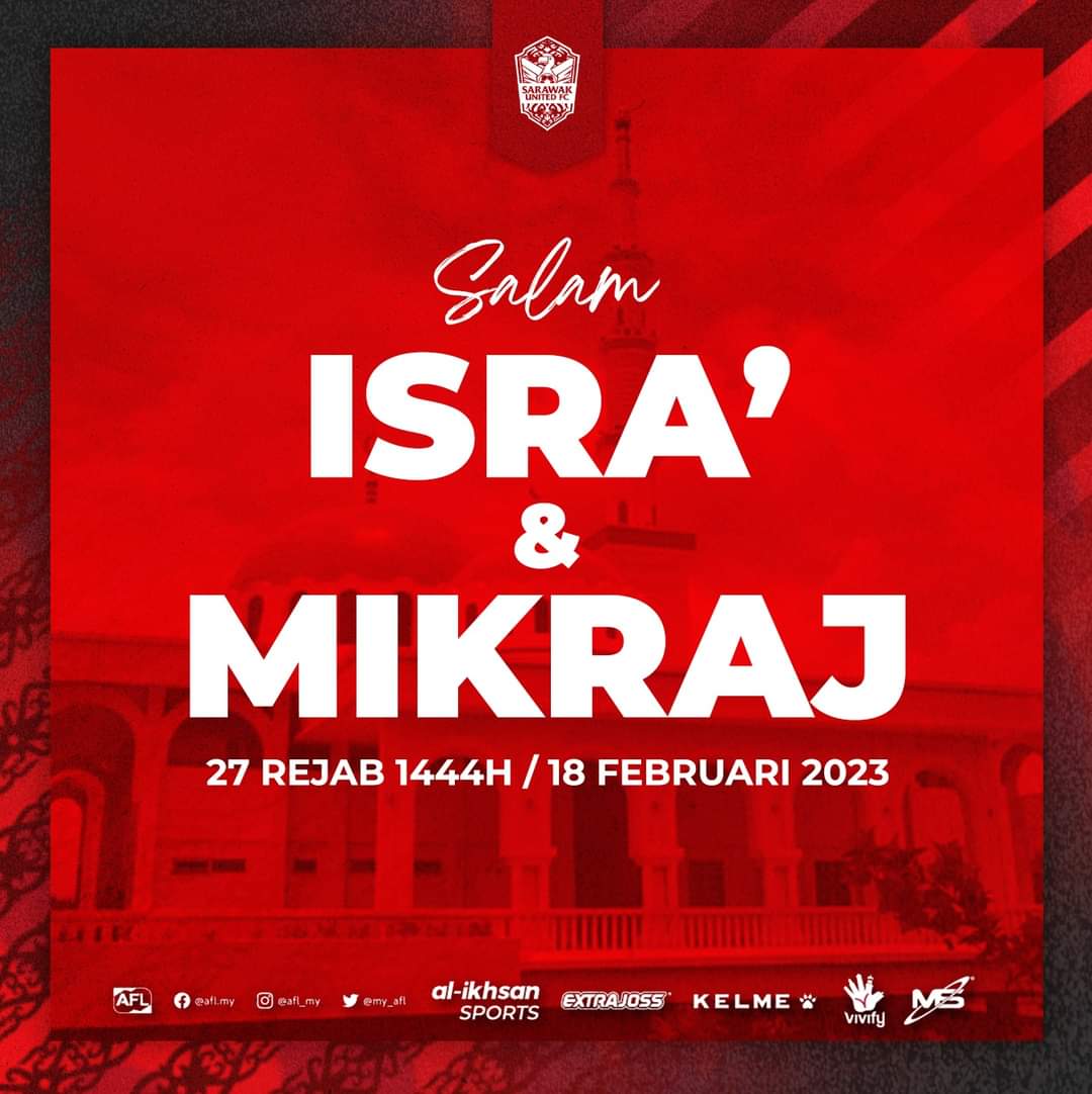 sufc_rasmi's tweet photo. SALAM ISRA' &amp; MIKRAJ https://t.co/laf58LKmFo