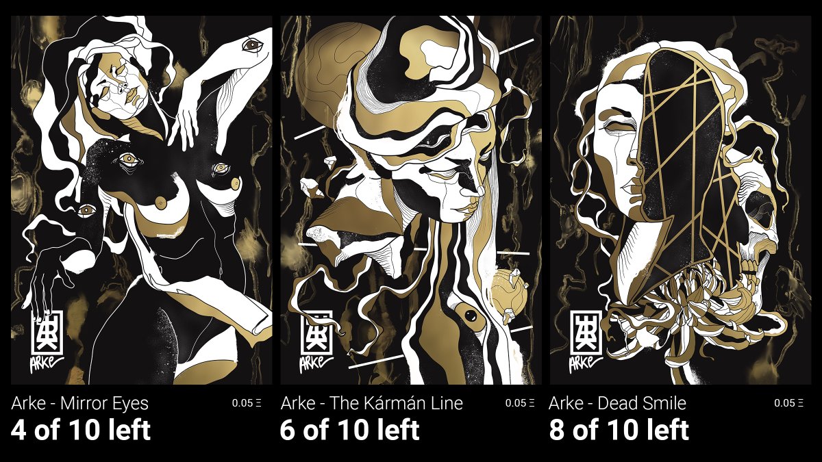 Arke56374430's tweet photo. The Golden Series on @rarible👹

Mirror Eyes - https://t.co/sQLS6e8RzX

The Kármán Line - https://t.co/kmVzJRXsrR

Dead Smile - https://t.co/3jW0SgyBRJ

👹https://t.co/a854GkU776

▓▓
#NFT #NFTs #nftart #nftcollector #nftcollectors #Ethereum #ETH #ETHNFTs #NFTcommunity #NFTsales https://t.co/KxaspwpaFV