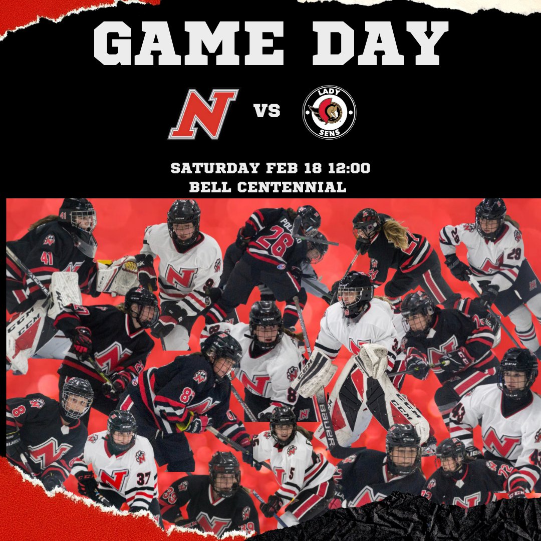 Our last regular season match up against the @ladysensu15 today 👊🏼🏒🥅💪🏼🧨
#ngha #nepeanwildcats #owha #shotsshotsshots #hockey #gameday #clawsout