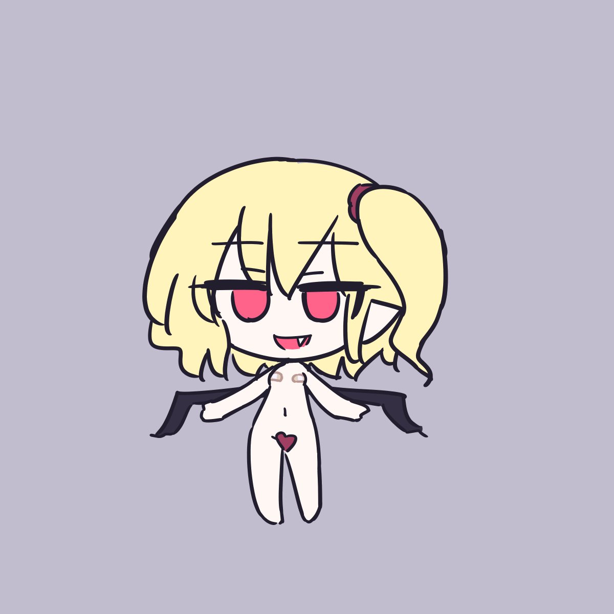 MMDでまだコスチューム判定のフランちゃん 