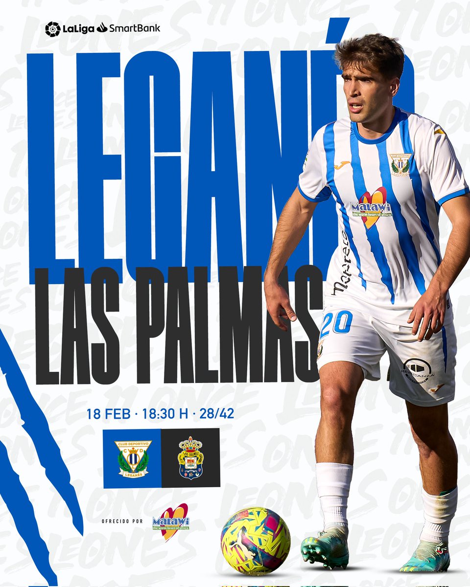 CDLeganes_en's tweet photo. 🥒 MATCHDAY! 🥒

⚽️ #LeganésLasPalmas
🏟️ Butarque
📆 Matchweek 28 @LaLiga2 
⏰ 18:30h
#⃣ #VamosLega https://t.co/N2gVZYbj4n