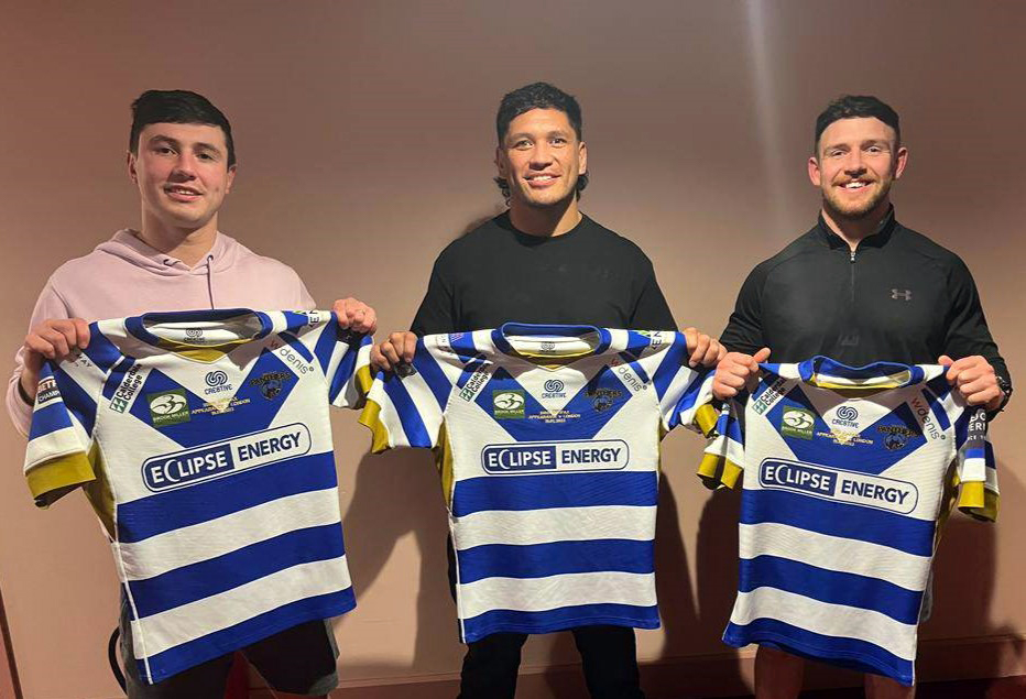 HalifaxPanthers's tweet photo. MILESTONE MEN ⭐️ Sunday's game against @LondonBroncosRL is a big occasion for 3 members of our first team

James Saltonstall - 200th Fax Appearance
@AdzyTangata_ - 150th Fax Appearance
@ZMcComb - 100th Career Appearance

Fantastic achievements from 3 fantastic blokes 🙌

#FAX150 https://t.co/681qOBOfBk