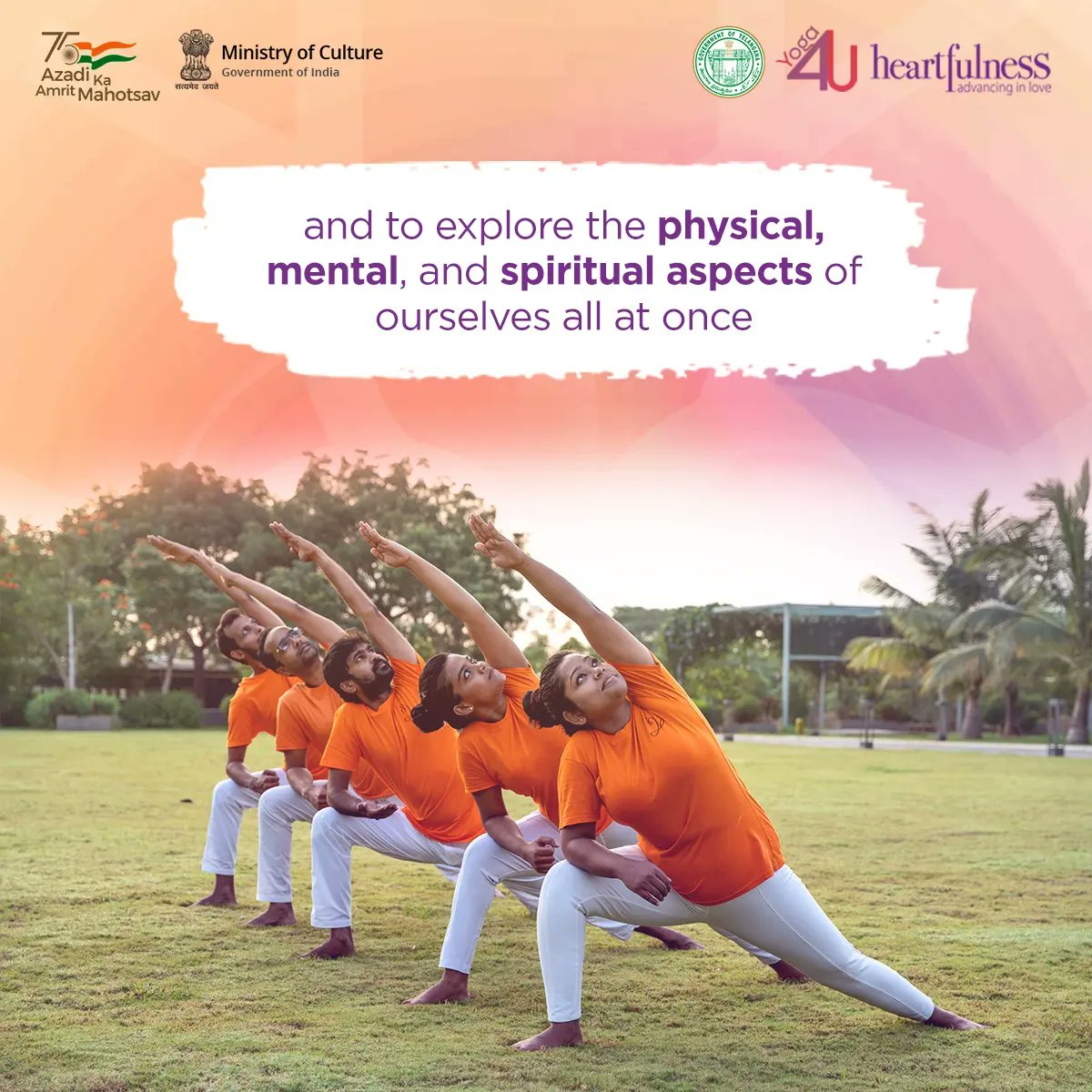 heartfulness's tweet photo. Enjoy the benefits of Heartfulness Yoga at 'Har Dil Dhyan, Har Din Dhyan' Yog Mahotsav across India.
For details, visit: https://t.co/F5t26KRgf0
#Heartfulness #Daaji #Yoga #Meditation #India #HarDilDhyanHarDinDhyan #YogMahotsav #Yoga4Unity https://t.co/6ZoRWTwDJK