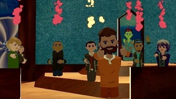 Congratulations to Ravenhall Regular, Rick, the latest survivor of It's Shark Time! He won over our audience with his skills and generously awarded his prize to Marcasus.  Come join us tonight for one of our final shows in #AltspaceVR before our show goes on a Metaverse Tour!
#VR