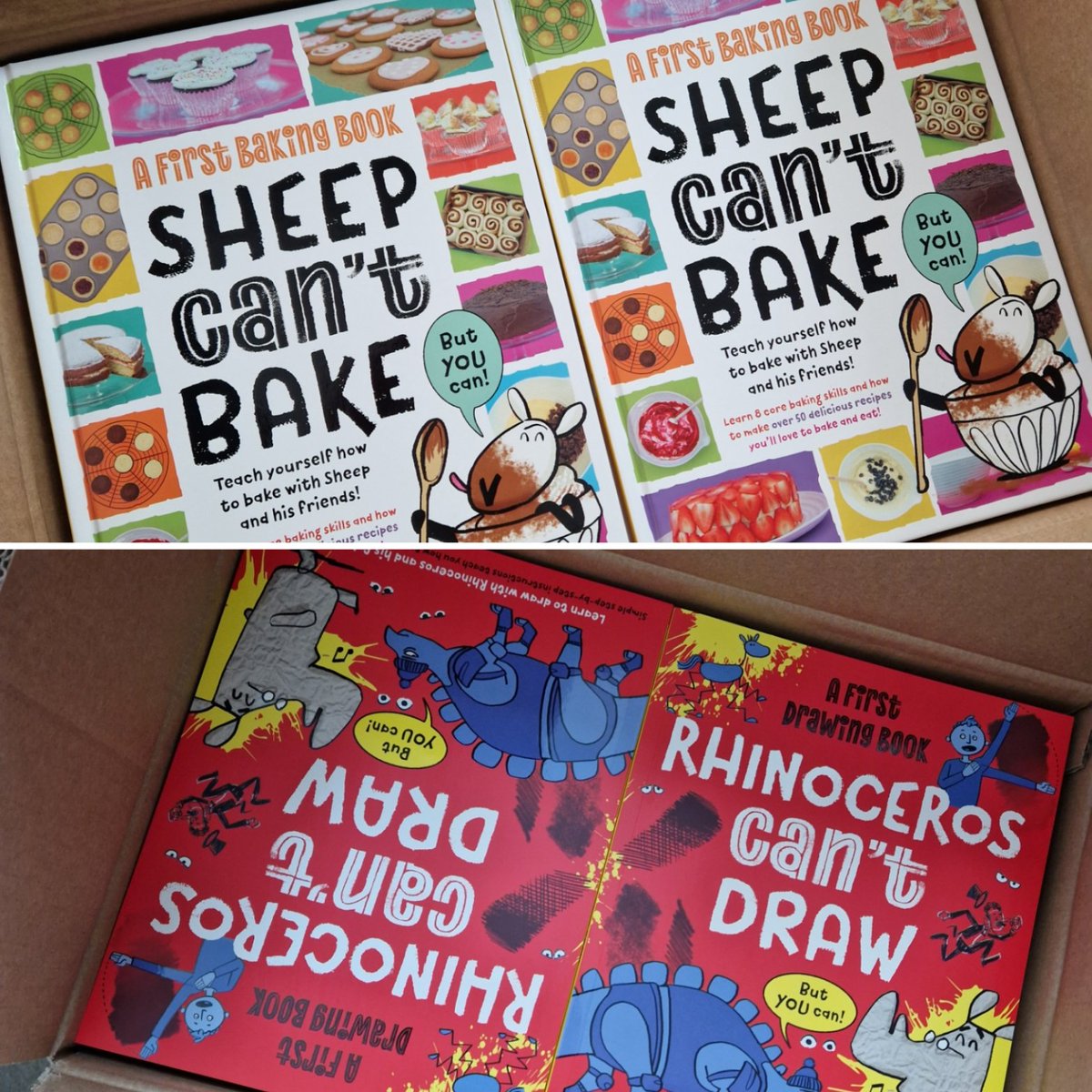 Just love receiving boxes of books from the warehouse ready to send out for reviews! These two fab titles in our Practically Awesome Animals series publish in April! #lovetobake #lovetodraw