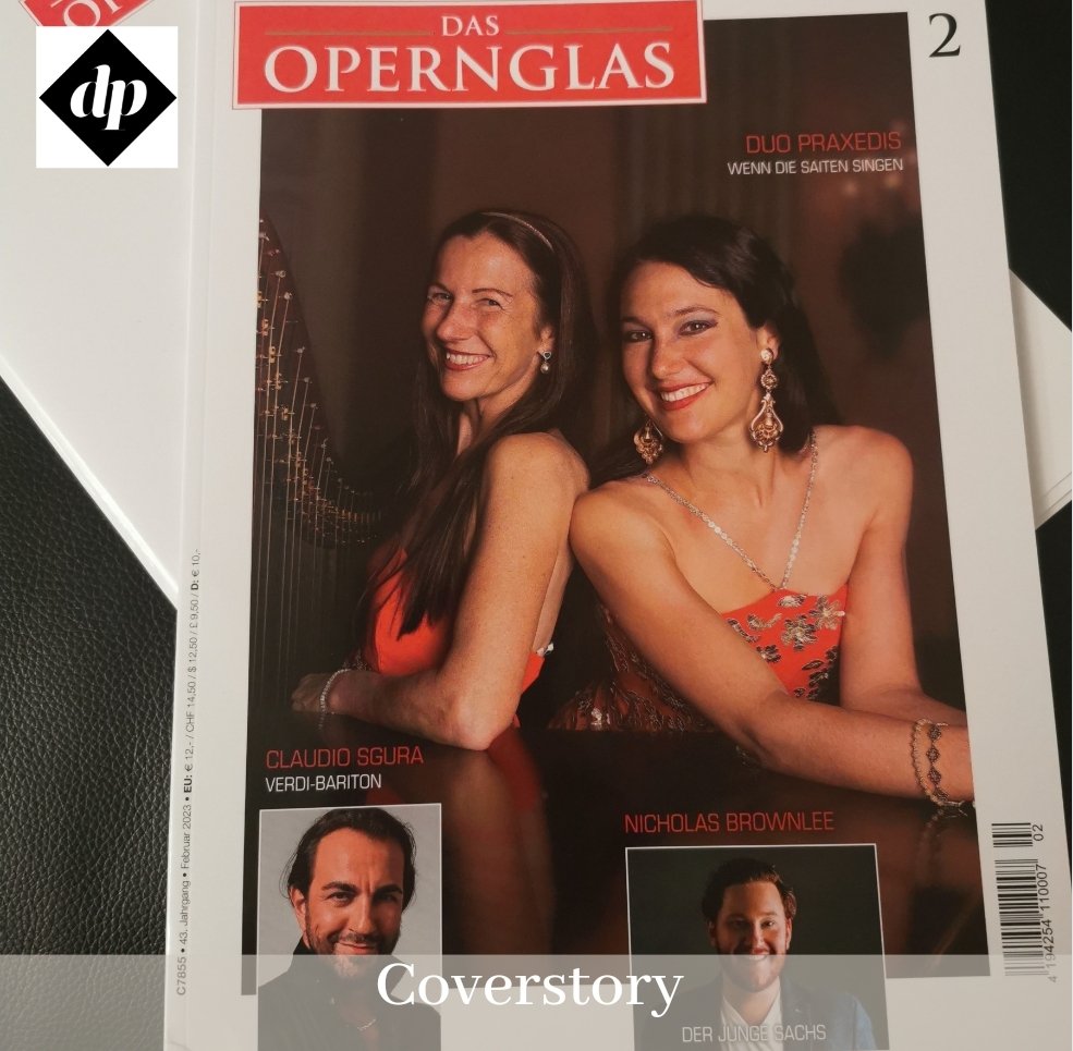 PraxedisDuo's tweet photo. Did you already read our Coverinterview at February issue of Operngesang? We're really grateful for this opportunity - thank you Opernglas!
#duopraxedis #harp #piano #classicalmusic #ClassicalMusicians #interview #opernglas https://t.co/9kbxlqmzpY